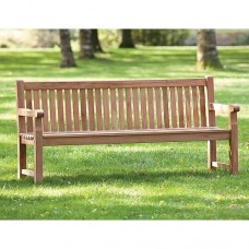 Parkbank Norwich teak met 2 poten